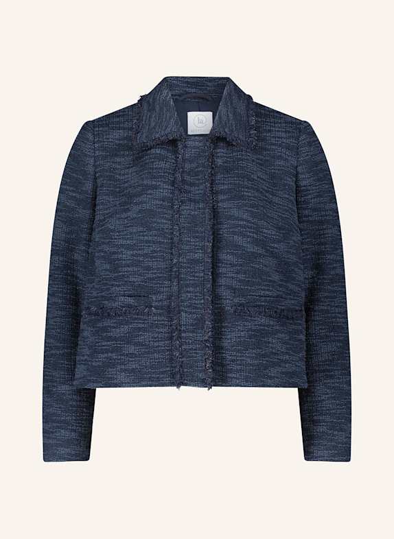 BETTY&CO Bouclé-Jacke mit Glitzergarn DUNKELBLAU