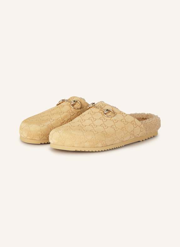 GUCCI Mules 9556 BUTTERSC/BUTTER/BUTT