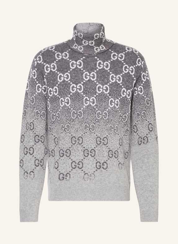 gucci edp Turtleneck sweater GRAY/ LIGHT GRAY