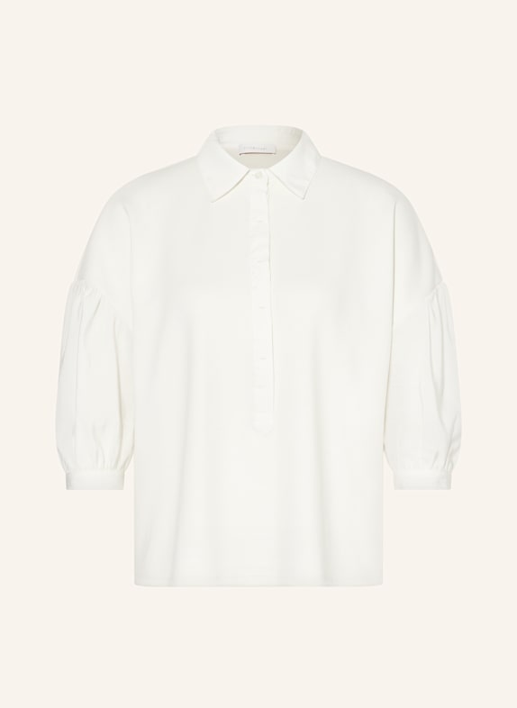 Rich & Royal Blusenshirt im Materialmix mit 3/4-Arm ECRU