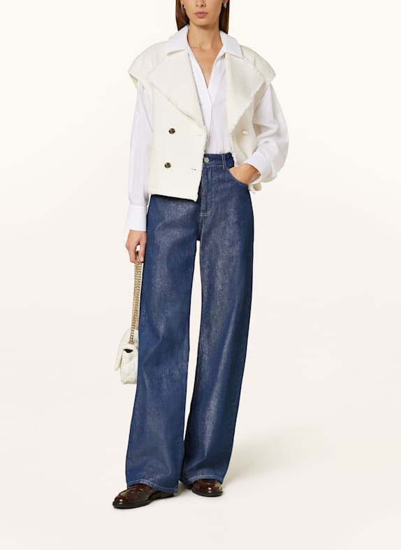 rich&royal Blazerweste aus Boucl&eacute; CREME