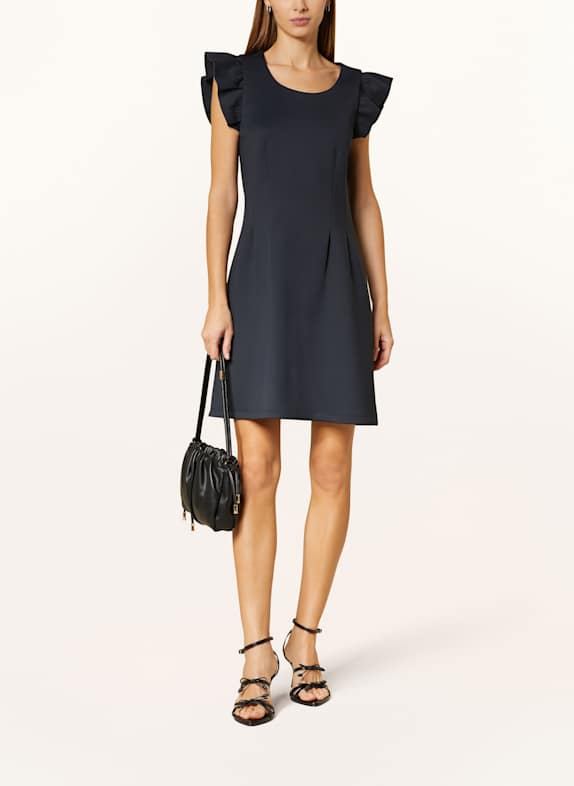 Rich & Royal Kleid mit Volants SCHWARZ