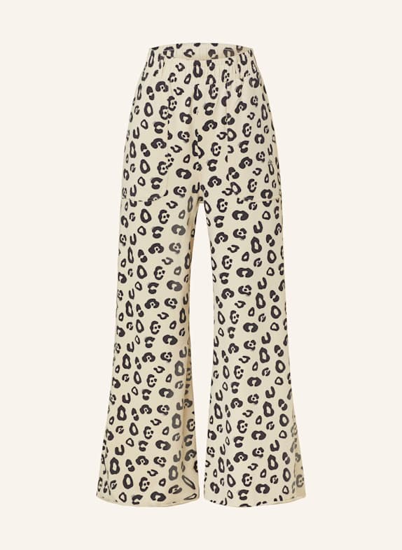 10DAYS Marlenehose aus Jersey BEIGE/ DUNKELBRAUN