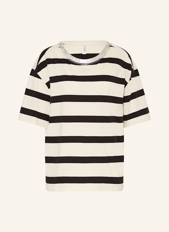 10DAYS T-Shirt BEIGE/ DUNKELGRAU