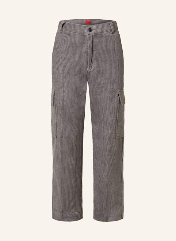 HUGO Cordhose GRADY Regular Fit GRAU