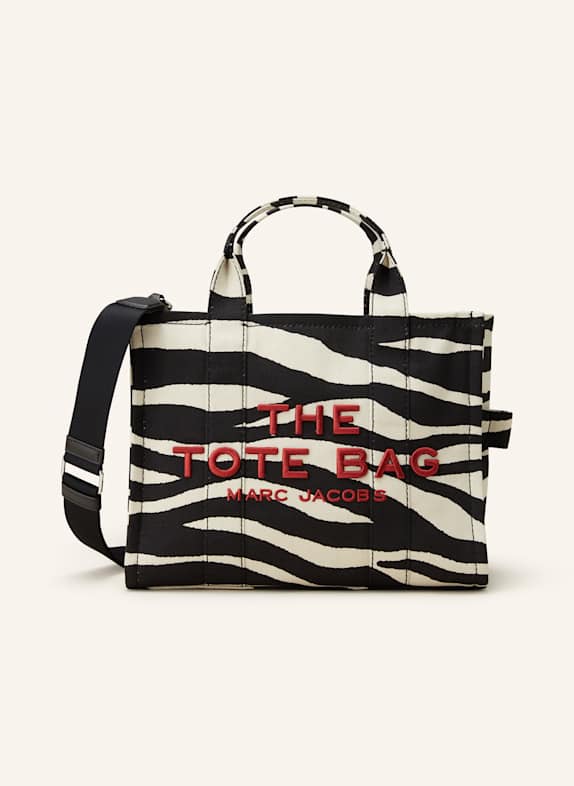 MARC JACOBS Shopper THE MEDIUM TOTE BAG BLACK/ WHITE