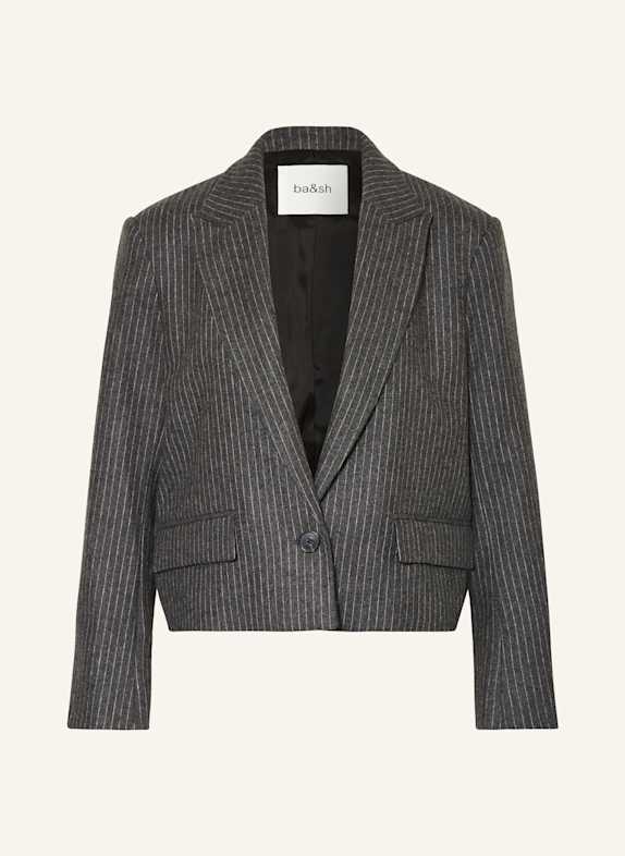 ba&sh Cropped-Blazer ACCEPT DUNKELGRAU