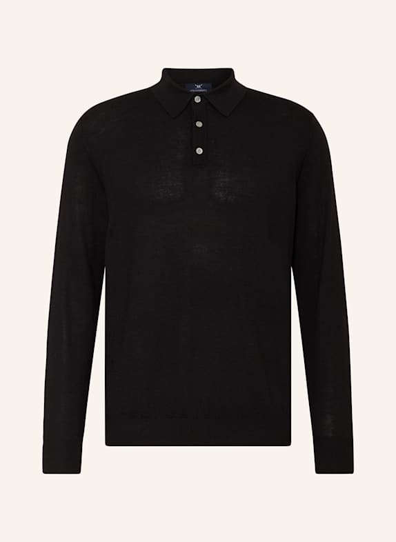 STROKESMAN'S Koszulka polo z dzianiny CZARNY
