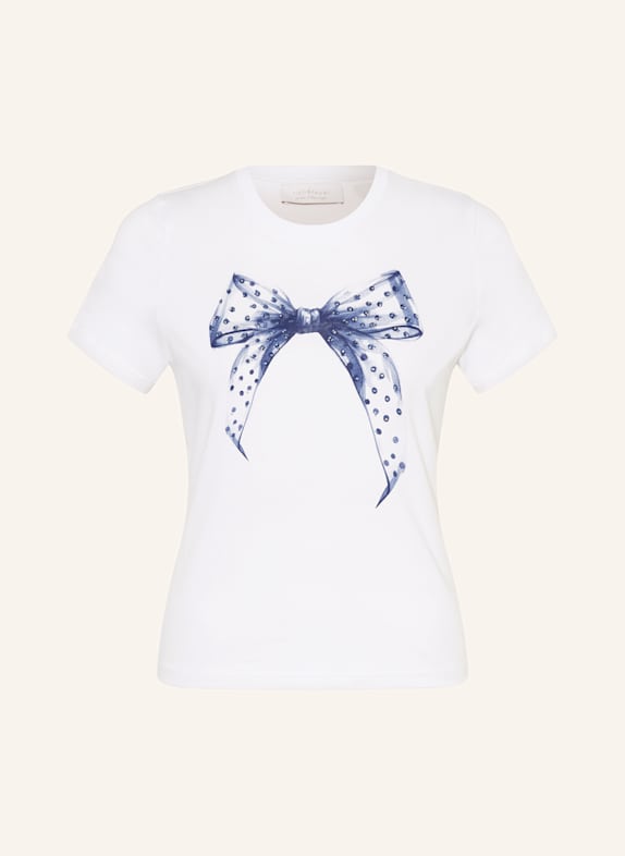 rich&royal T-Shirt mit Schmucksteinen WEISS