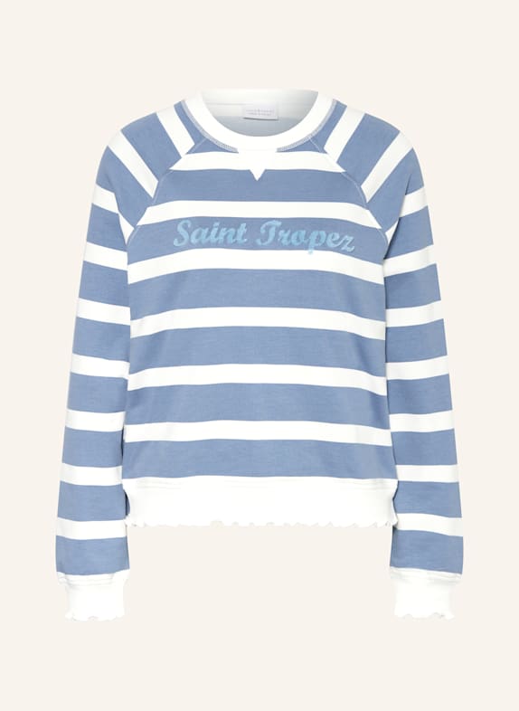 rich&royal Sweatshirt HELLBLAU/ WEISS