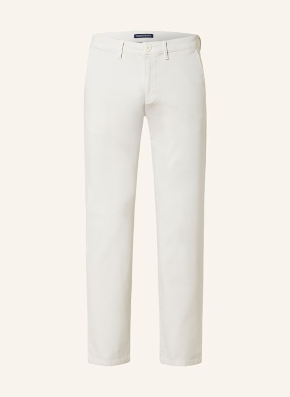STROKESMAN'S Piqué-Chino Slim Fit HELLGRAU