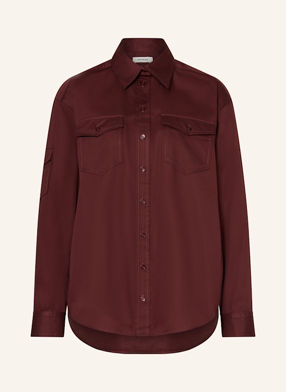 SANDRO Hemdbluse DUNKELROT