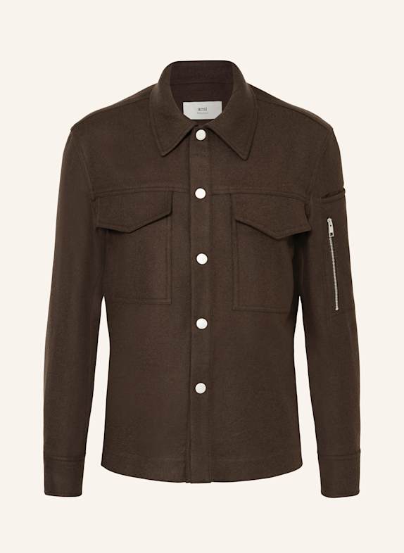 AMI PARIS Overjacket DUNKELBRAUN