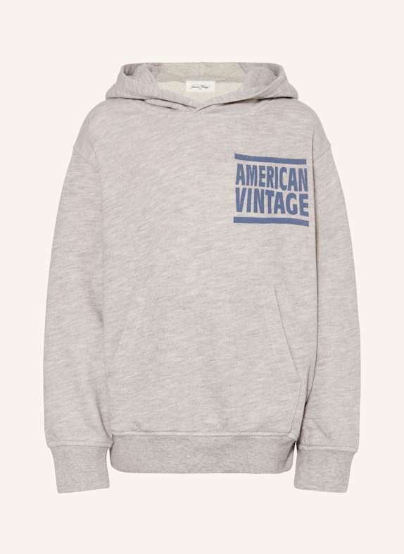 American Vintage Bluza z kapturem JASNOCZARY