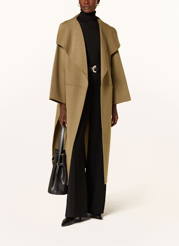 TOTEME manteau en laine KAKI