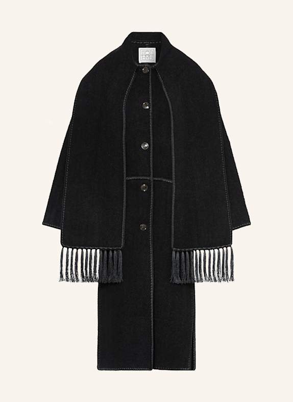 TOTEME Wollmantel SCHWARZ