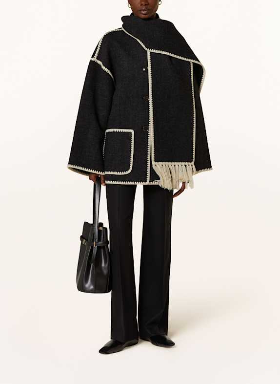 TOTEME veste caban GRIS FONCÉ