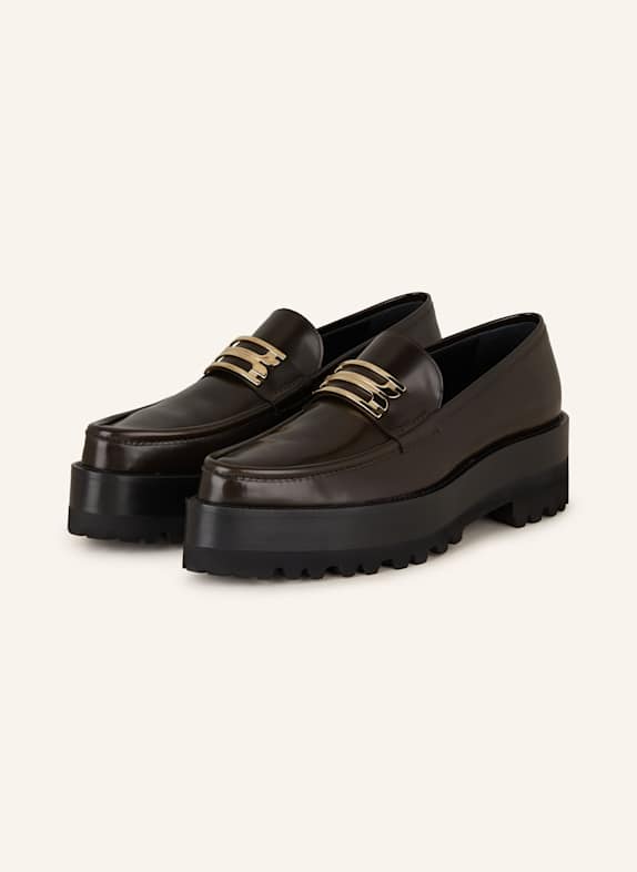 VICTORIA BECKHAM Plateau-Loafer DUNKELBRAUN