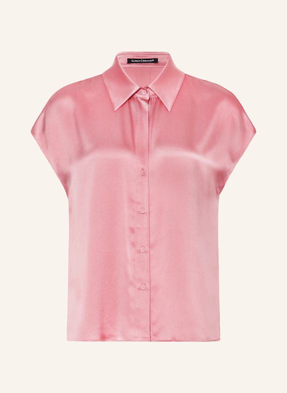 LUISA CERANO Shirt blouse in silk PINK
