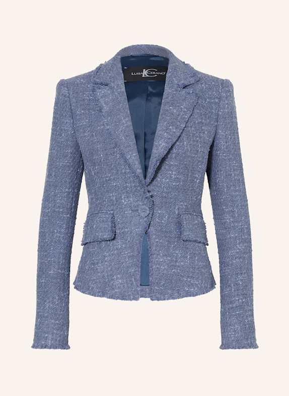 LUISA CERANO Bouclé-Blazer BLAUGRAU