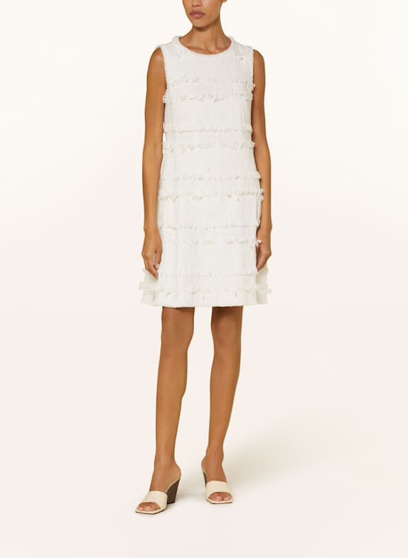 LUISA CERANO Tweed-Kleid ECRU
