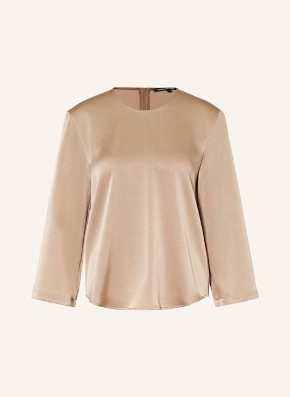 LUISA CERANO Shirt blouse in satin BEIGE