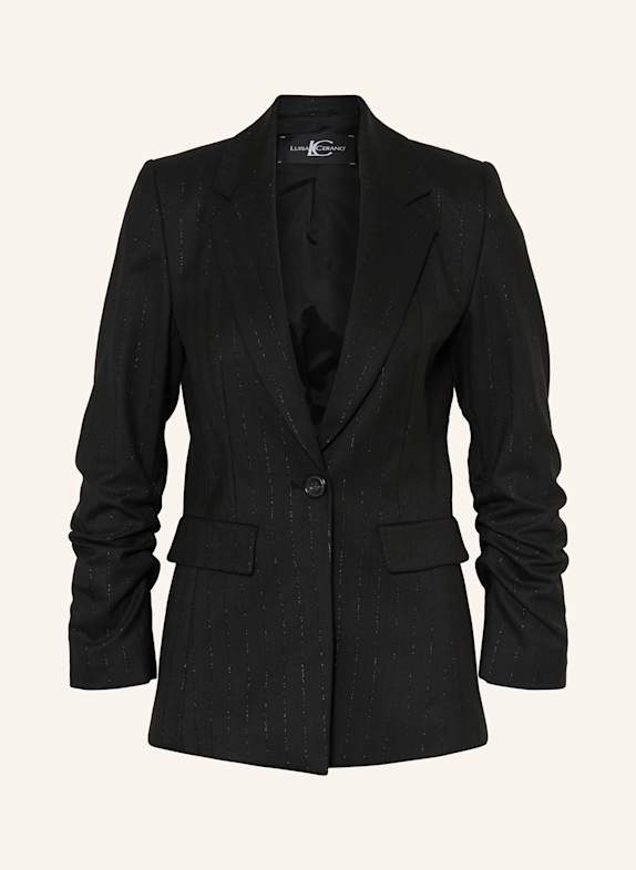 LUISA CERANO Blazer mit Glitzergarn SCHWARZ