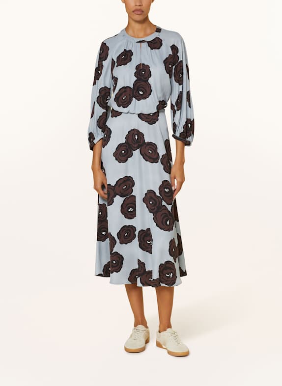 LUISA CERANO Kleid HELLBLAU/ BRAUN/ SCHWARZ