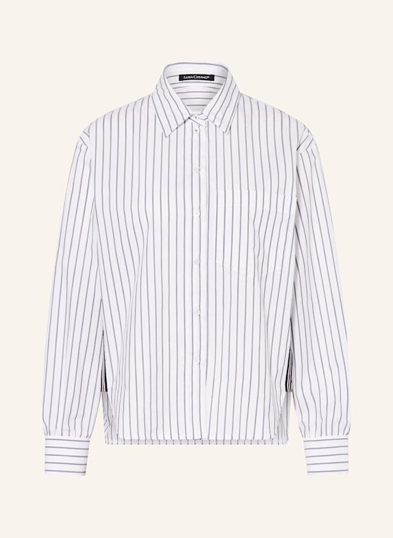 LUISA CERANO Shirt blouse WHITE/ BLUE GRAY