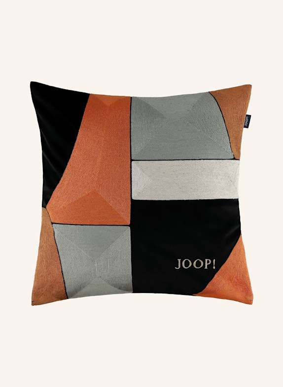 JOOP! Dekokissenhülle J!GRAPHIC aus Samt DUNKELORANGE/ SCHWARZ
