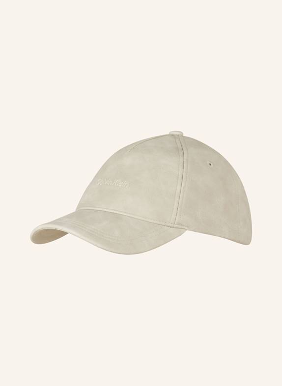 Calvin Klein Cap in Lederoptik CREME