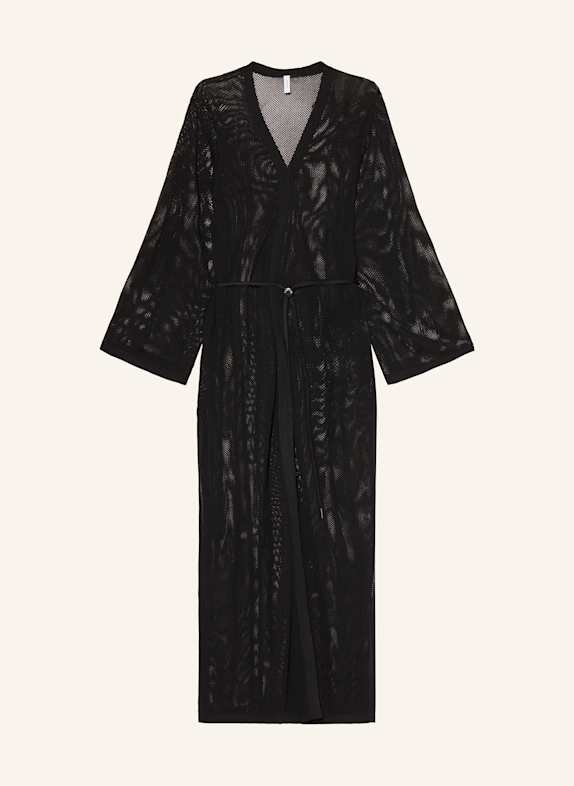Calvin Klein Sukienka letnia typu kaftan CZARNY