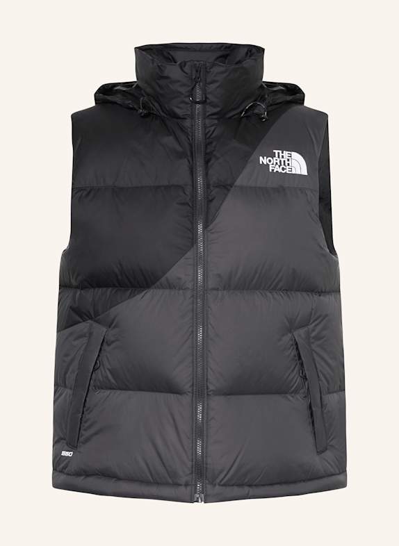 THE NORTH FACE Down vest BLACK/ WHITE