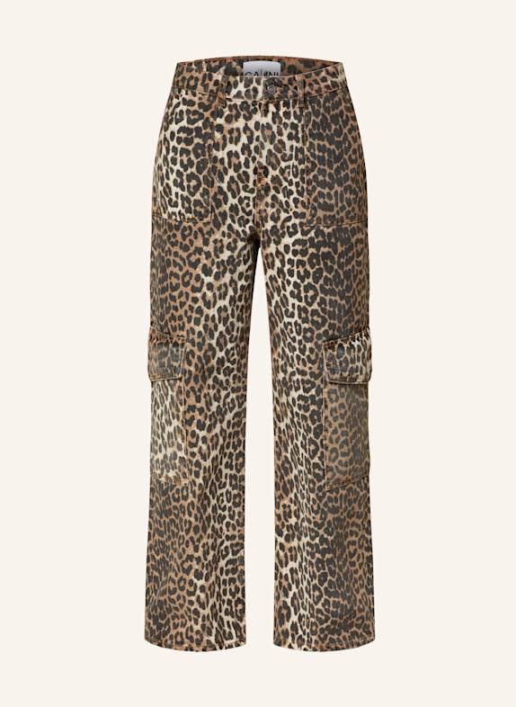 GANNI Cargojeans ANGI BRAUN/ SCHWARZ/ ECRU
