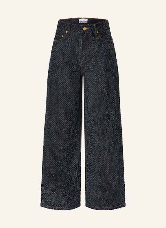 GANNI Straight jeans DARK BLUE/ BLUE