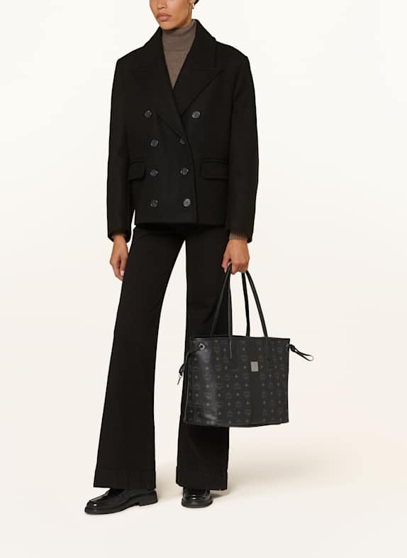 MCM Shopper LIZ MEDIUM, vändbar med ficka SVART