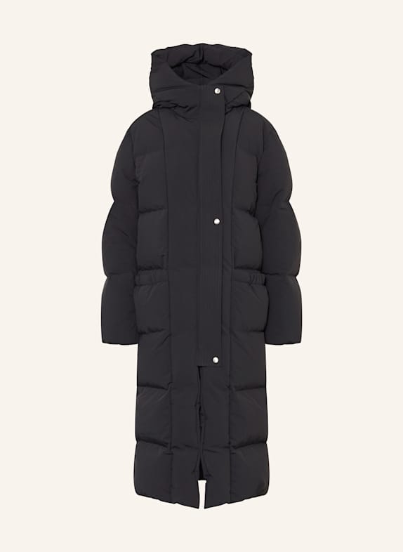 JIL SANDER Daunenmantel SCHWARZ
