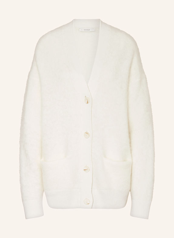 GESTUZ MAICAGZ cardigan with mohair ECRU