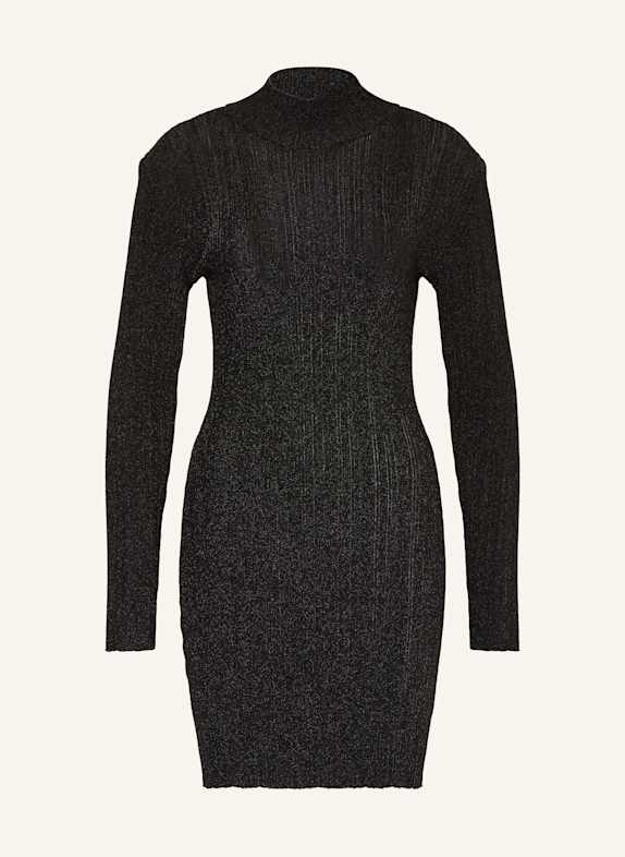GESTUZ Strickkleid SILVI mit Glitzergarn SCHWARZ
