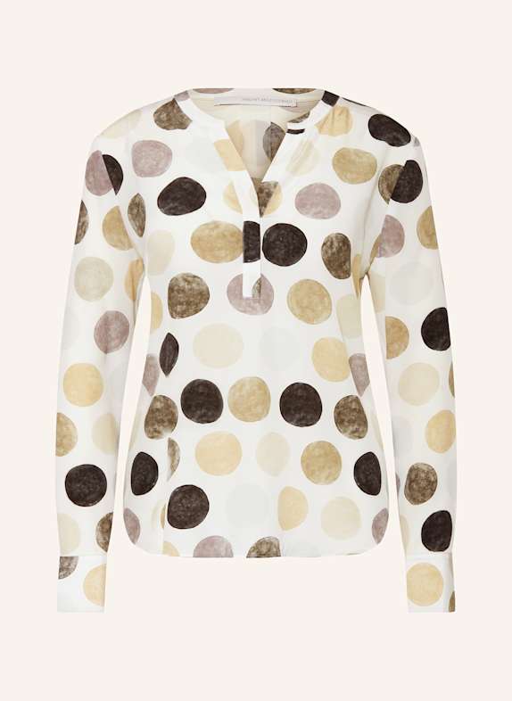HERZEN'S ANGELEGENHEIT Shirt blouse in silk ECRU/ BEIGE/ TAUPE