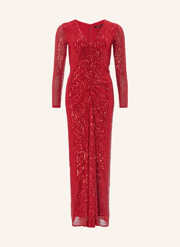 SWING Abendkleid mit Pailletten ROT