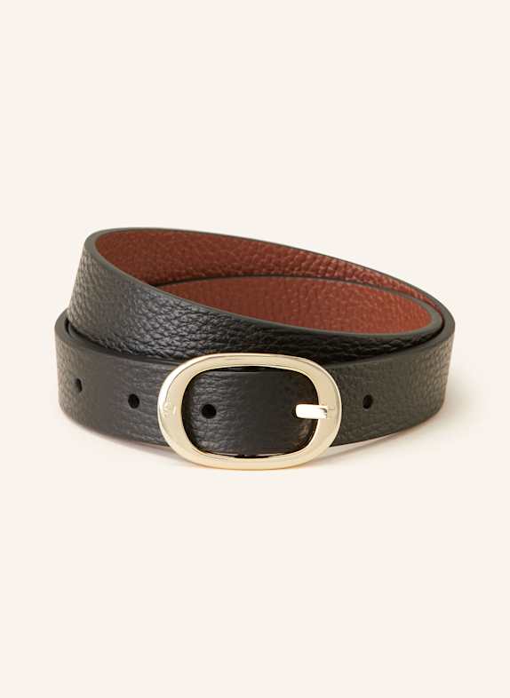 AIGNER Ledergürtel CASUAL zum Wenden BRAUN/ SCHWARZ