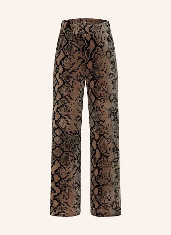 InWear JAQUEHIW velvet Marlene trousers TAUPE/ BLACK