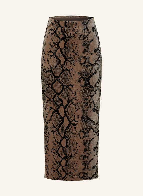 InWear BRYNNIW velvet skirt TAUPE/ BLACK