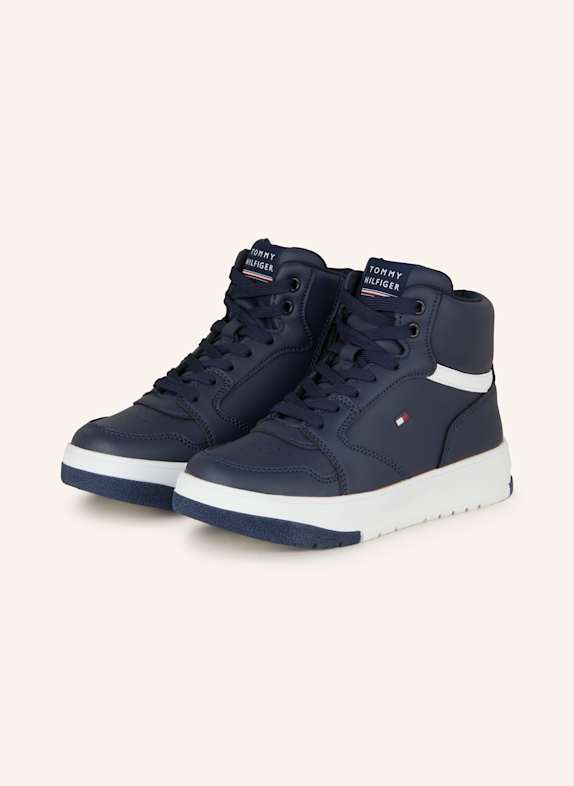 TOMMY HILFIGER Hightop-Sneaker DUNKELBLAU/ WEISS