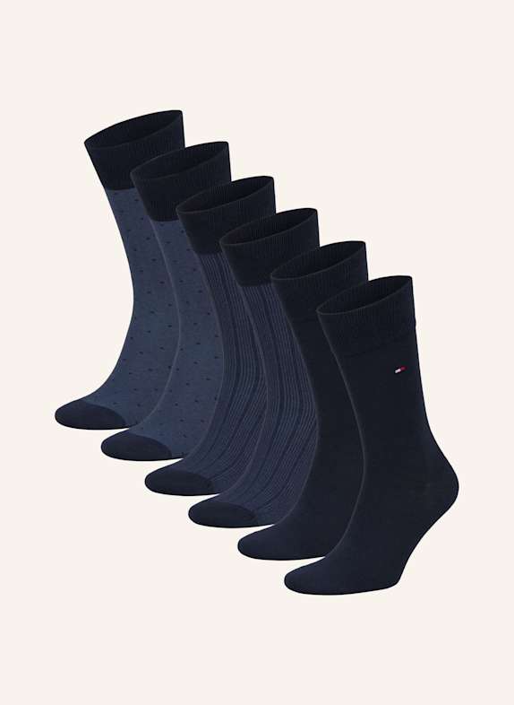 TOMMY HILFIGER 6er-Pack Socken mit Geschenkbox 001 NAVY