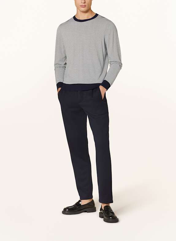 TOMMY HILFIGER Pullover DUNKELBLAU / WEISS
