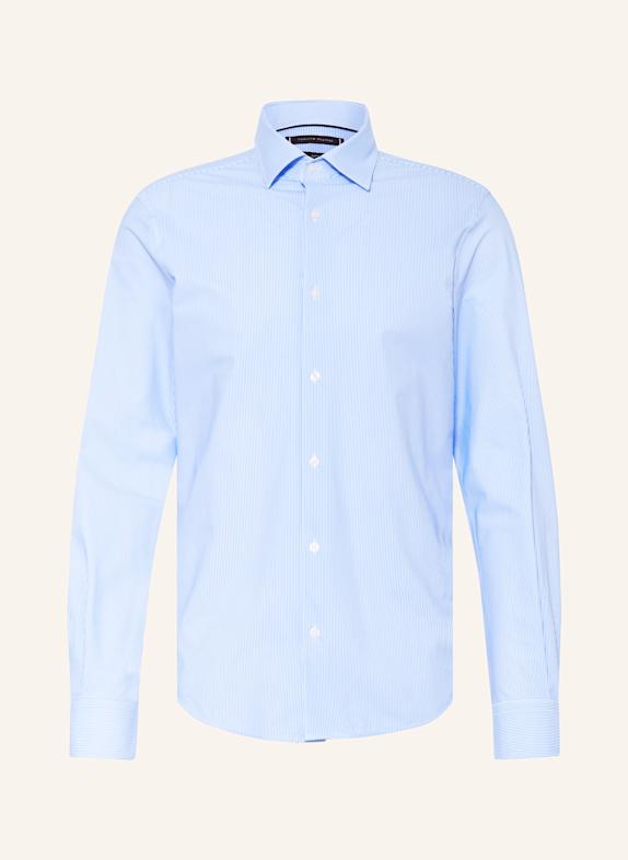 TOMMY HILFIGER Hemd Slim Fit HELLBLAU/ WEISS