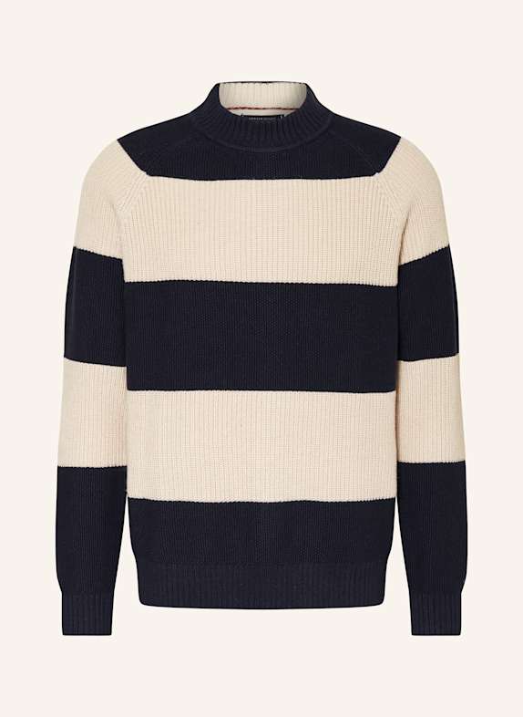 TOMMY HILFIGER Pullover DUNKELBLAU/ BEIGE