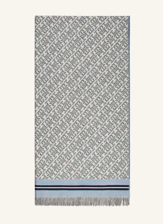 TOMMY HILFIGER Schal HELLBLAU/ DUNKELBLAU